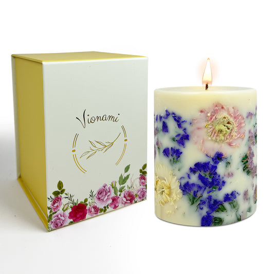 Botanical Tropical Rare Flower Scented Candle - Forget Me Not